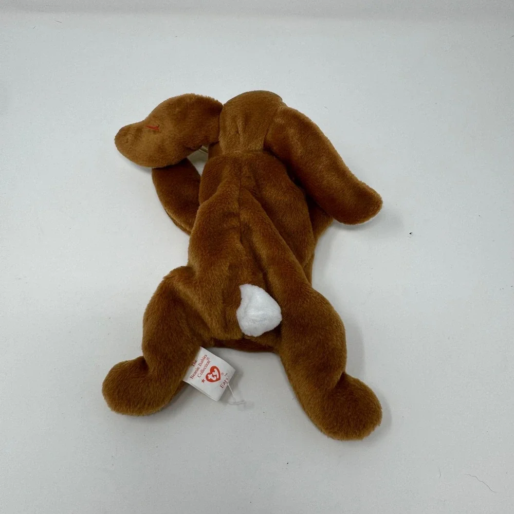 NWT 1995 The Beanie Baby Babies Collection Ears the Rabbit Retired P.E. Pellets‎